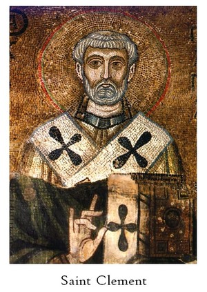 St Clement icon with name