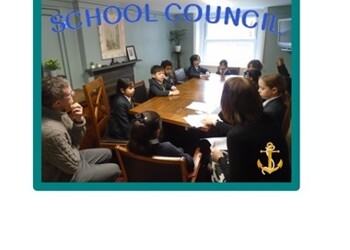 School Council's meeting with Mr Bentham