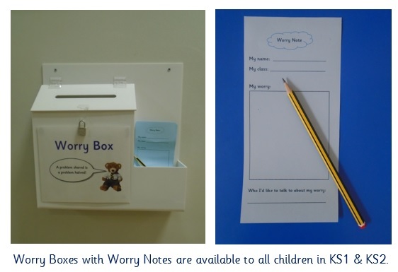 Worry box and worry note