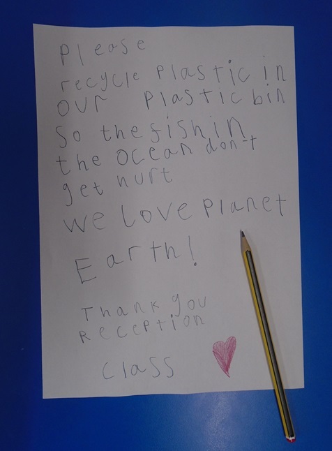 Letter written by children