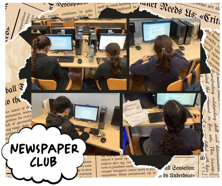 Newspaper Club   After school club, Spring 2025