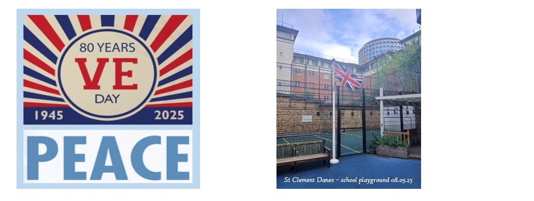 Blog pic   VE day peace and flag