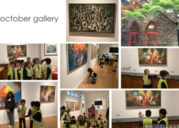 Year 3 visit the October Gallery